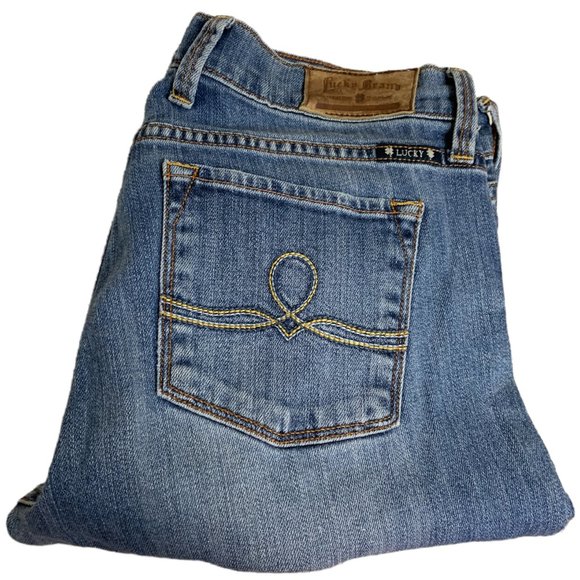 Lucky Brand Denim - Lucky Brand Sofia Boot Ankle Womens Jeans Tag 8/29 Blue Cropped Mid-Rise W30xL30